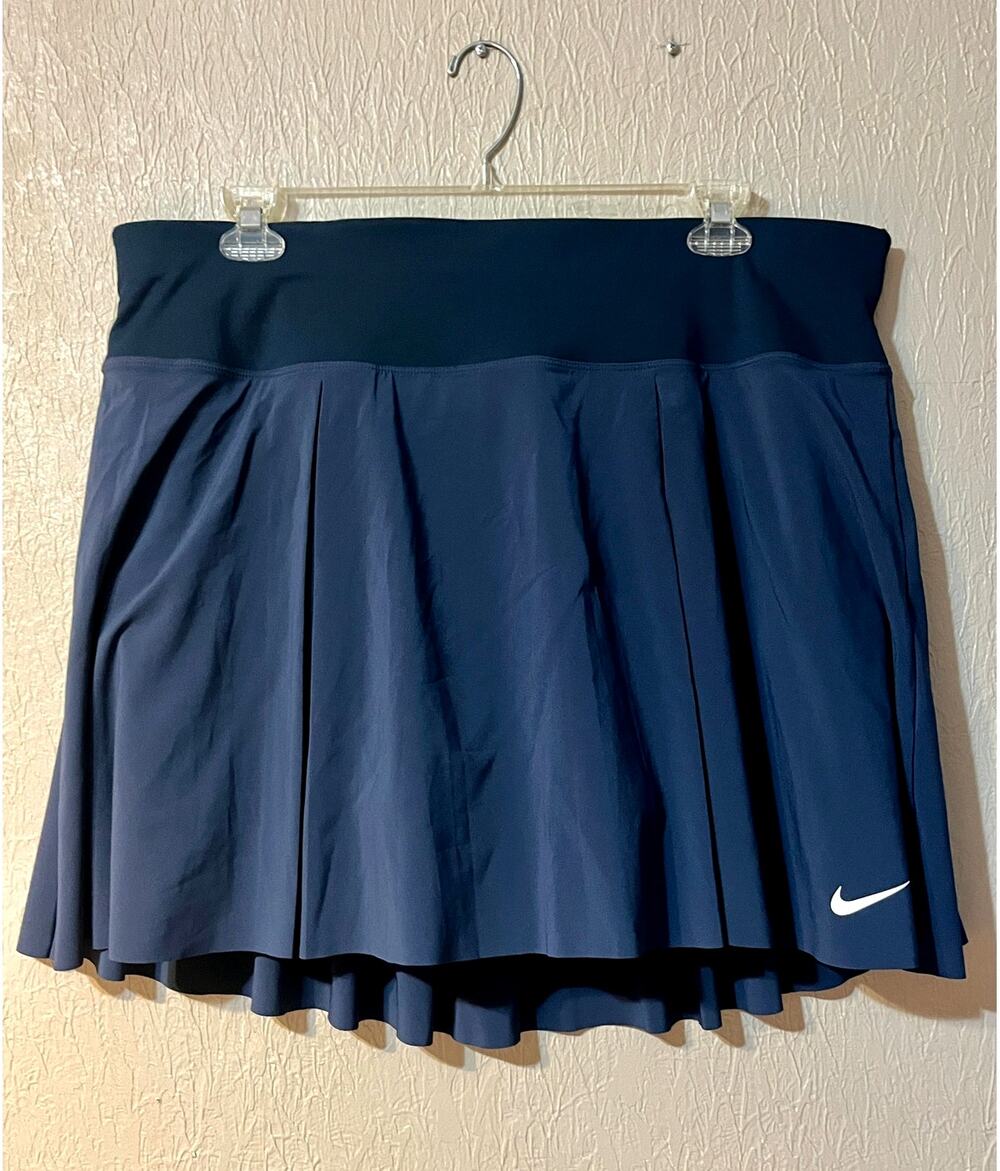 Nike Pull On Skort Skirt Shorts Pleated Golf Blue Athleisure Size 2X/22W-24W New